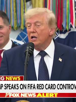 BREAKING: President Trump reveals the details of his conversation with FIFA President Gianni Infantino over the controversial red card call on star American player Folarin Balogun. "All I did was ask for a review because I didn't think it was a foul. And, you know, again, I'm good at this stuff. I didn't think it was a foul. I thought it was two great athletes that crashed into each other and got entangled." "I think they made a really brilliant decision. I think the referee's call was horrible and nobody talks about that. They talk about the red card like it's fine, nobody talks the referee's decision to red card."