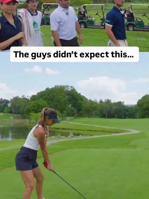 They didn’t expect this …. #golf #golfgirl #FYP #foryoupage 
