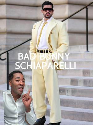 10/ 10 #badbunny #schiaparelli #menswear #mensfashion #fypシ゚viral 