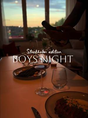 Steak night med grabbarna på bortaplan 🔥 Stockholm edition!  #fördig #stockholm #steaknight #kött #boys