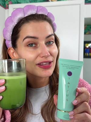 Can you believe I didn’t drink matcha a year ago and here I am now obsessed🥹🫶 & this new @Tatcha Matcha Foam Cleanser has been my new summer favorite🍵 #Tatcha #TatchaPartner #matcha 