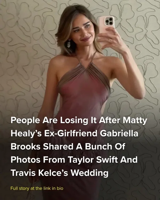 There were tons of celebrity guests at Taylor Swift and Travis Kelce’s wedding on July 3, including Gabriella Brooks and her fiancé, Liam Hemsworth. If you didn’t know, Gabriella also happens to be the ex-girlfriend of Matty Healy, whom Taylor famously dated in May 2023. 👀 Full story at the link in our bio 🔗 #taylorswift #mattyhealy 