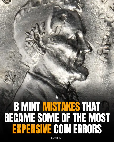 These were never supposed to leave the Mint. Small production mistakes that somehow escaped quality control… and years later became some of the most sought-after error coins in the hobby. Every one of these errors tells a different story about what can happen when the minting process goes just slightly off course. They’re rare, fascinating, and proof that sometimes the biggest collectibles start as accidents. Which one surprised you the most? 👇 If you’ve ever found an unusual-looking coin in your pocket change, let us know what it was.