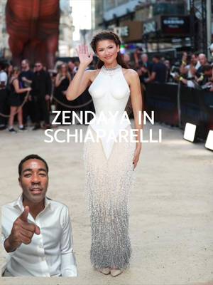 👏🏾👏🏾👏🏾 Zendaya in Schiaparelli Couture  #schiaparelli #zendaya #lawroach #fypシ゚viral #pfw 