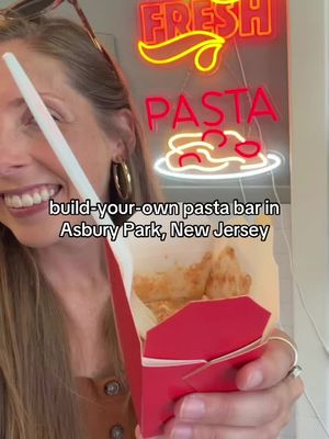 build your own pasta bar in Asbury Park, NJ 🍝 one of our local faves, Pasta Volo, is officially under new ownership, so we had to stop by to see what’s changed. The good news: pretty much nothing besides a bigger menu (woo!) The pasta is still being made fresh daily, orders still come in the cutie red to-go cups and there are even more options on the menu than before. Plus, ALL of the sauces are gluten-free and the vegan options are delish. 📍419 Bond Street, Asbury Park More local foodie recs at TheJerseyShoreGirl.com 🎥: @jessnort on instagram 
