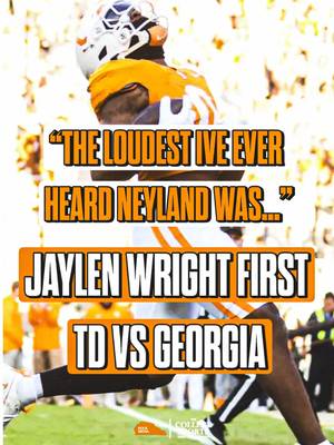 Neyland Stadium reached a record setting 137 decibels all thanks to Jaylen Wright🤯🔥 One of if not THE loudest in College Football history😱🔊 (🎥: ESPN College Football/YT) • • • • #GBO #GBO🍊 #Vols #GoVols #VFL @The College Sports Company @The Volunteer Club 