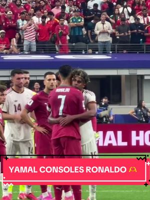 Lamine Yamal consoles a devastated Cristiano Ronaldo 🙌 #FIFAWorldCup #FIFAWorldCup2026 