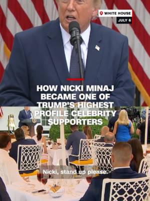 Once critical of President Donald Trump, Nicki Minaj has emerged as one of his most prominent celebrity supporters and is reportedly contributing hundreds of thousands of dollars to Trump Accounts, the president's new savings and investment program for children.