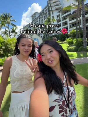Moana press day behind the scenes with @Catherine Laga’aia @Disney Studios 🌺🌊 #moana #disneymoana #livinginhawaii #hawaiilife #hawaiivlog 