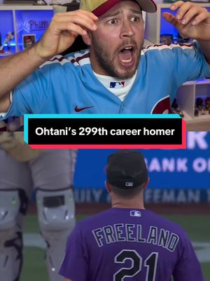 THIS GUY IS A CLOSET DODGERS FAN… Phillies fan reacts to Shohei Ohtani hitting his 299th career home run! #MLB #baseball #shoheiohtani #dodgers #ladodgers 