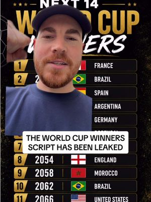 The World Cup script has been revealed 🤫 #fyp #foryou #worldcup 