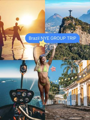 Looking for 20 people to come party for NYE IN BRAZIL!! 🎊Seeing one of the wonders of the world from a helicopter, see the fireworks on Copacabana beach 🏖️ from our beach side hotel, sugarloaf tour, Carnival experience and more!! Stop spending NYE AT HOME!!!🪩🇧🇷