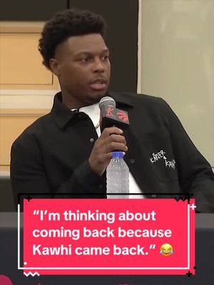 Kyle Lowry begins his press conference with a laugh 😂