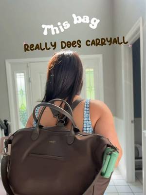 Our new diaper bag deserved a spot on my feed 🤎  Emmy Carryall Nylon Bag by @MINA BAIE  #diaperbag #bag #bags #momlife  #momcontent @Hahaland @Melissa & Doug @HYDROJUG @MAGNA-TILES @target @Tubby Todd @Moonkie @Crayola @Pampers 