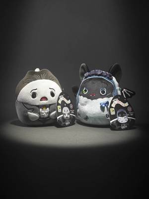 Dead gorgeous. Dead limited. Emily the Bat and Victor Van Dort are making their #SDCC debut as the most collectible couple in the Land of the Dead. Available exclusively at the Jazwares Booth. #Squishmallows #CorpseBride #JazwaresSDCC