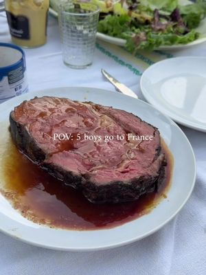 5 boys vs 5kg of ribeye  #beef #food #france #roast #meat