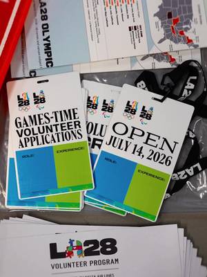 The role of a lifetime is coming! 👀 ⭐️ Apply to be a Games-time volunteer as part of the LA28 Volunteer Program presented by Delta Air Lines starting July 14, 2026. Sign up for volunteer updates at LINK IN BIO. @delta |  @Olympics | @NBC Olympics & Paralympics | @paralympics 