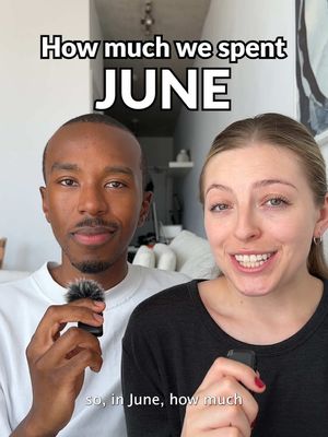 Month 6/12 ✔️ The year is officially halfway over (!!!), so it’s time to see which one of us spent more money this month! Here’s the situation -  ➡️ We’re a (currently engaged!) couple who lives together  ➡️ We split our rent, fixed expenses and groceries 50/50, so we don’t include them in this ‘comparison’ ➡️ We compare our spending for fun, since we track our spending via our budgets anyways - there’s no actual ‘winner’ or ‘loser’!  ➡️ We both make $4,459.91/month, and we both invest $2,000/month  June’s results… 🥁 Dennis spent more!  What was your highest expense category this month? Let us know! 👀 #HowMuchISpent #HowMuchISpentThisMonth #WhatISpendInAMonth #HowMuchISpentInJune #JuneWhatISpent 
