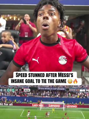 LIONEL MESSI TIED IT AT 2-2 🤯🐐  (Via @IShowSpeed)  #Soccer #futbol #messi #speed #worldcup 
