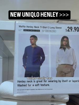 Fell to my knees in Uniqlo when I saw this. I’ve been looking for a decent Henley that doesn’t cost $60+ for so long.😭 Really happy that this item fits like a normal shirt and is thinner than the waffle knit long sleeve.  @UNIQLO USA thank you 🤌🏻 #henley #mensfashion #mensstyle #mensclothing #mensshirt  . . men’s fashion, Henley shirt, Uniqlo, men’s style, men’s outfits, male fashion creator 