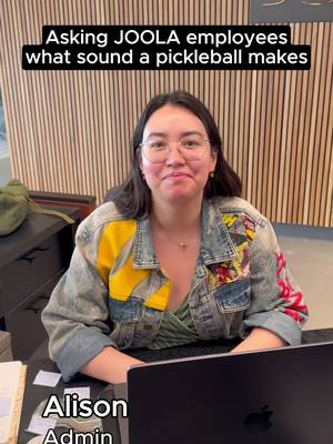 What sound does a pickleball make?  Comment who you think did it best!!  #pickleball #JOOLA #sound #trend #employees 