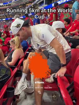 Running 5km at the World Cup
