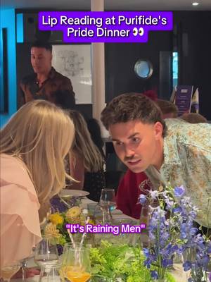 Overheard at the Purifide pride dinner. 👀