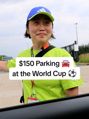 $150 Parking at the World Cup 🚘⚽ #expensive #parking #worldcup #fifa #travel 
