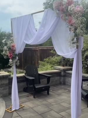 This floral arch belongs on the mood board ✨🌸 @Courtney Naray 