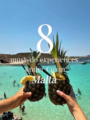 Proof that you don’t need to spend loads to have an amazing summer holiday... ☀️🇲🇹    I’ve just got back from Malta with @First Choice where I found plenty of fun and budget-friendly things to do under 10 euros while I was there! ad   One of my trip highlights was visiting Marsaxlokk Fishing Village and St Peter’s Pool Even visiting the Blue Lagoon doesn’t have to break the bank!    ⁉️Which one would you try first? 🔐 Save for ideas for your Malta itinerary  • • • Girls trip ideas | where to travel this summer | summer in Europe | Malta travel guide | things to do in Malta | blue lagoon Malta | Valletta | best restaurants Malta #firstchoiceholidays #firstchoiceinsider #malta #visitmalta #vallettamalta