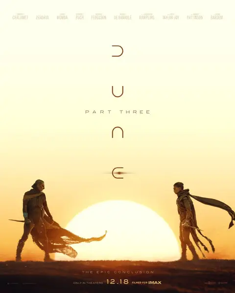 All-new poster for Dune: Part Three in theaters on December 18. #dune #timotheechalamet #zendaya #poster #movie 
