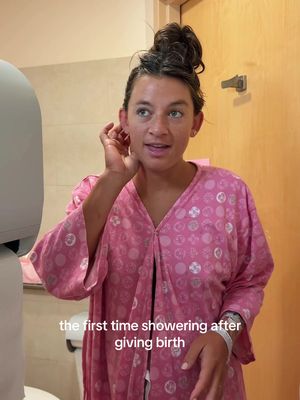 the shower after giving birth is unmatched. Tired, sore, but I’ve never been happier 🥹