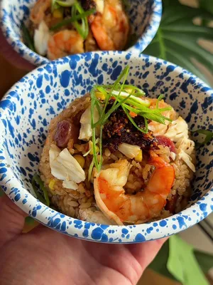 rice cooker dinner!