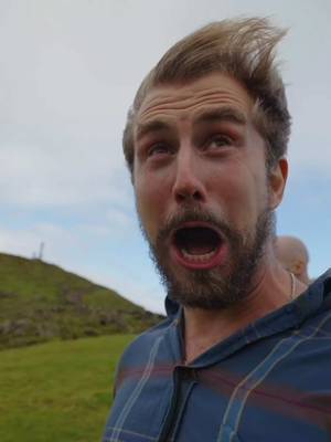 The face of a man who made it to one of the hardest islands to reach 🤯 #corvo #traveltok #fyp 