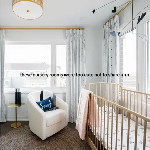 the perfect place for a sweet lullaby 😌✨. #Dreamhomes #bedroominspo #nurserydecor #homedecorideas #homeinspo  My dream house, beautiful home interiors, home inspo, home decor ideas, nursery ideas