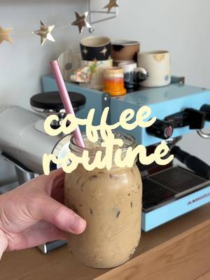 coffee routine before the setting changes for a little while 🤨