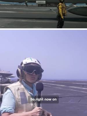 Fighter jets are carrying out defensive missions throughout the Strait of Hormuz, launching from aboard the USS Abraham Lincoln in the Arabian Sea, as the US weighs its next move against Iran.