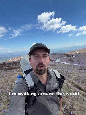 My route across Europe on my walk around the world 🌏 #adventure #Hiking #worldwalk #travel 