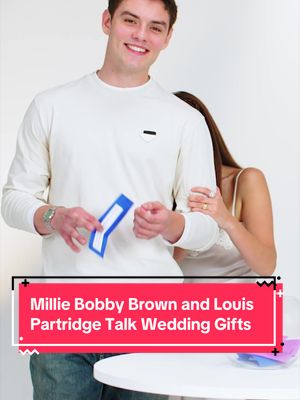 Louis’ presence IS a present. Right??  #EnolaHolmes stars #MillieBobbyBrown and #LouisPartridge take on round 2 of our #FriendshipTest. Watch the full video at the link in bio.