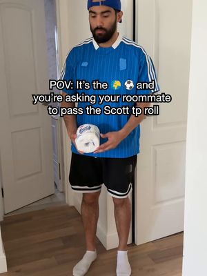 When you share an apartment with futbol fans, even passing the Scott 1000 roll becomes a game-winning assist. ⚽🧻