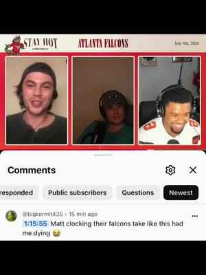 Sponhour Masterclass during the Atlanta Falcons segment #stayhotpod 