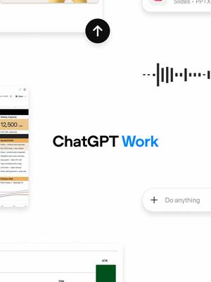 This is the new ChatGPT Work. Powered Codex and GPT-5.6, it’s a whole new way to get work done. It can now understand your goals, use context from selected apps and files, create polished documents, decks, analyses, sites, and reports, and keep work moving while you stay in control. You can just describe the outcome you want without needing to outline every step to get there. The new ChatGPT desktop app will be available globally starting today to all users on Mac and Windows. Plus, Pro, Business, Enterprise, and Edu users will also be able to use the new experience on web and mobile at launch.