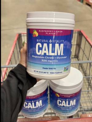 Costco run = officially complete 💙🛒   Look out for Natural Vitality® CALM® with Magnesium Citrate + Glycinate∆ on your next trip!   #NaturalVitality #Magnesium #CostcoFinds     ∆created from Citric Acid and Magnesium Carbonate
