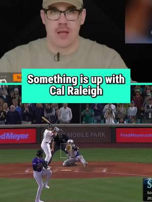 Something is up with Cal Raleigh.. #MLB #Baseball #Mariners