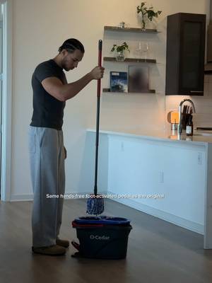 #ad The star of my weekend resets just got an upgrade, leveling up from the EasyWring to the @O-Cedar O-Cedar RinseClean Spin Mop. #OCedarPartner