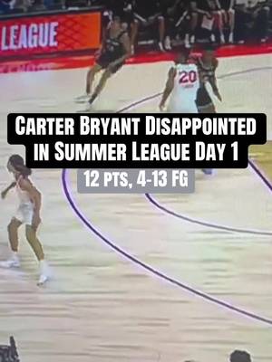 He just didn’t look ready for the moment man #carterbryant #wemby #sanantoniospurs #victorwembanyama #summerleague 