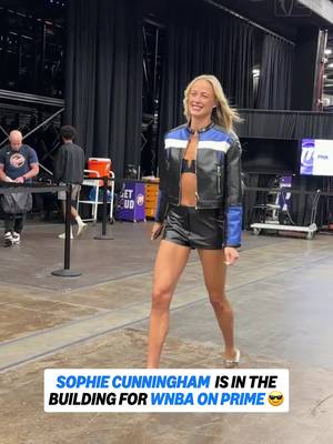 Sophie's checking in for #WNBAonPrime 🔥Watch Fever vs. Mercury on @Prime Video 🍿 Game tips at 10 PM ET #WNBA #sophiecunningham #wnbatiktok 