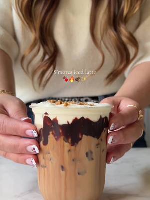 S’mores iced latte 🤎 #icedcoffee #coffee #smores #starbucks 