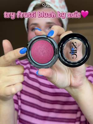 @Saie blush in shade FRUTTI 💜🩷 i am in love literally the most perfect shade! i’m definitely going to need more of these!! #ugc #makeup #blush #saie #tryon 