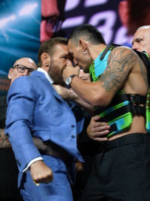BAD BLOOD 😬 #UFC #mma #ufc329 #conormcgregor #maxholloway